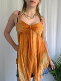 Orange sparkly fairy cami